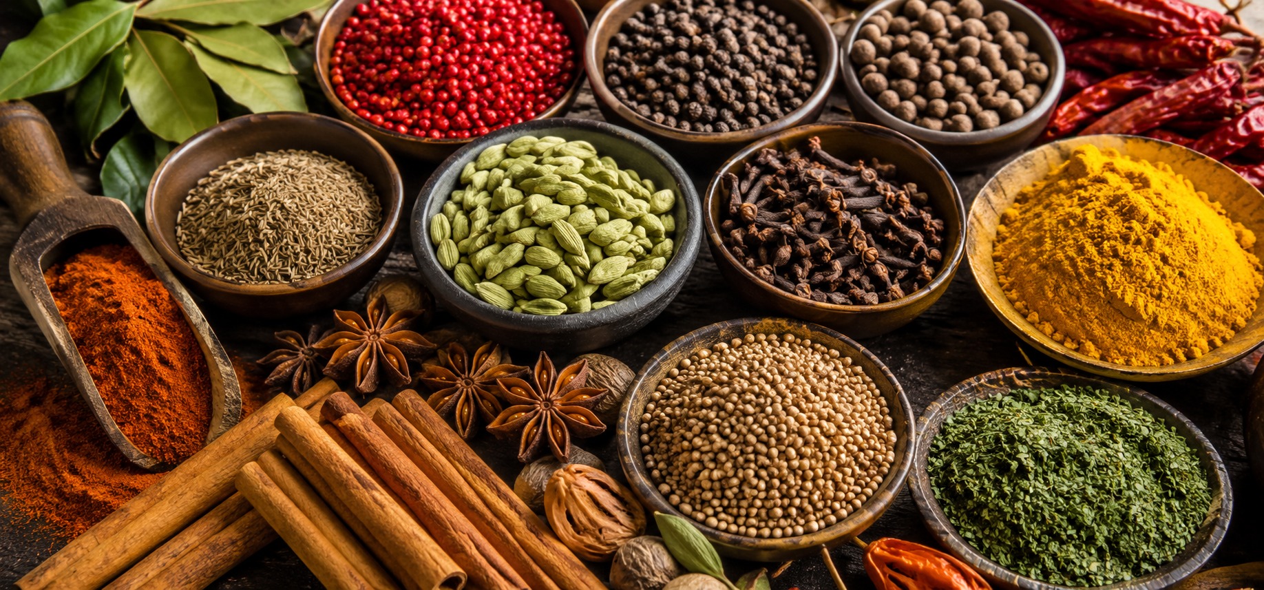 Farm-grown spices